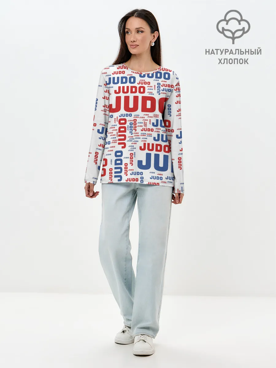 Лонгслив женский. Хлопок / Дзюдо