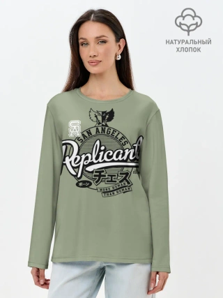 Лонгслив женский. Хлопок / Бегущий по лезвию