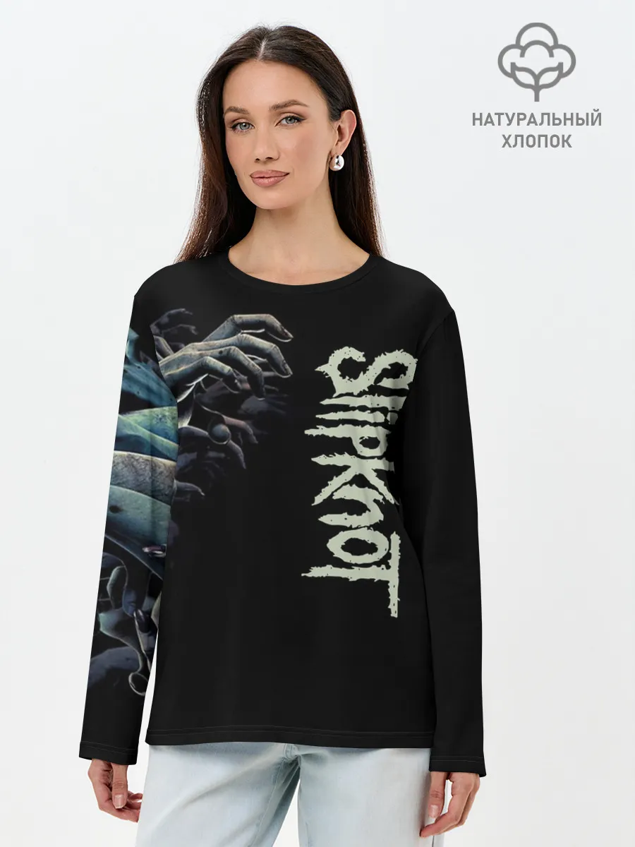 Лонгслив женский. Хлопок / Slipknot.