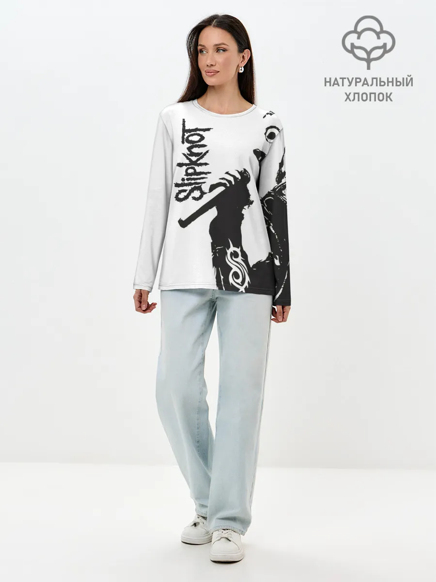 Лонгслив женский. Хлопок / Slipknot.