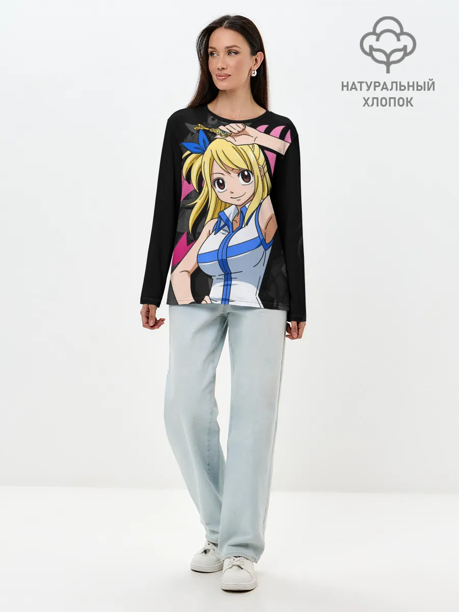 Лонгслив женский. Хлопок / Fairy Tail, Люси