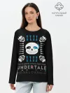 Лонгслив женский. Хлопок / Undertale