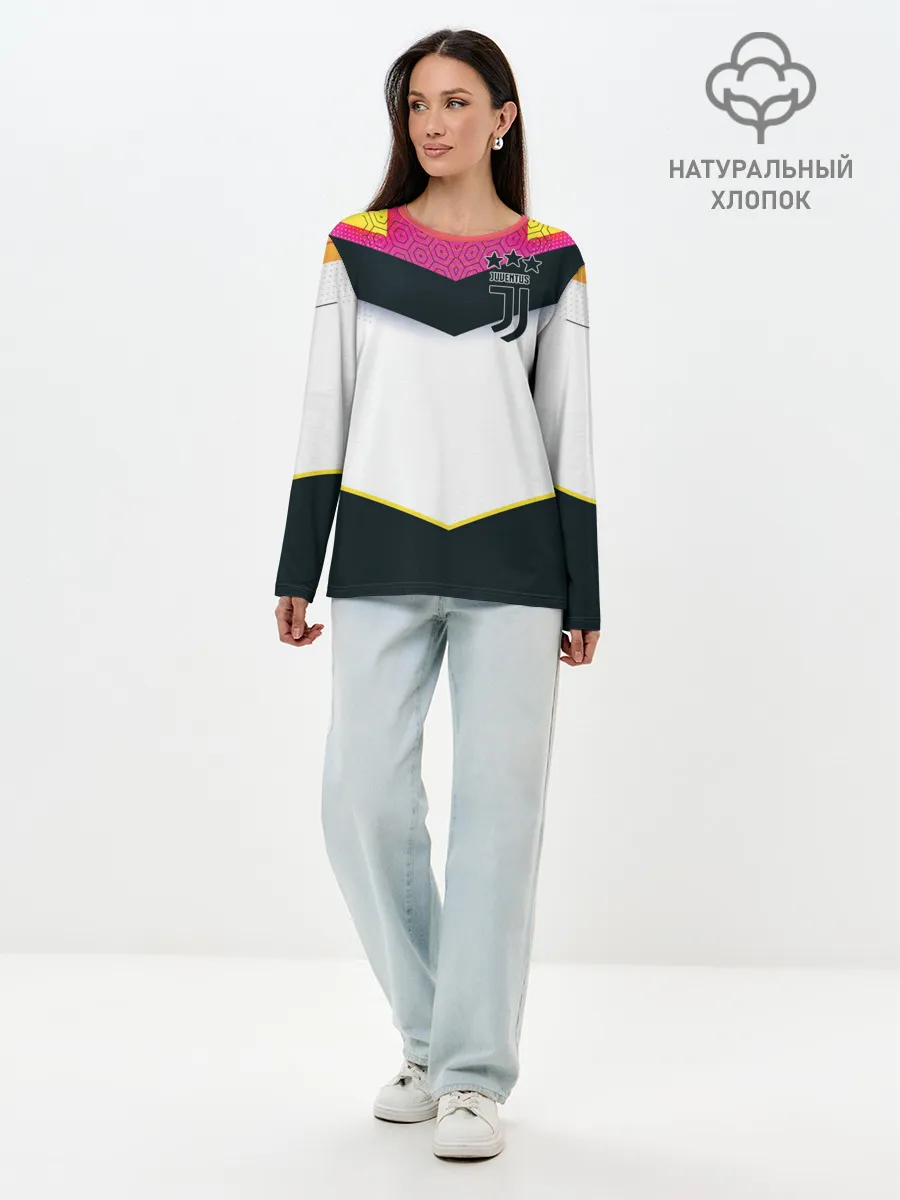 Лонгслив женский. Хлопок / Juventus