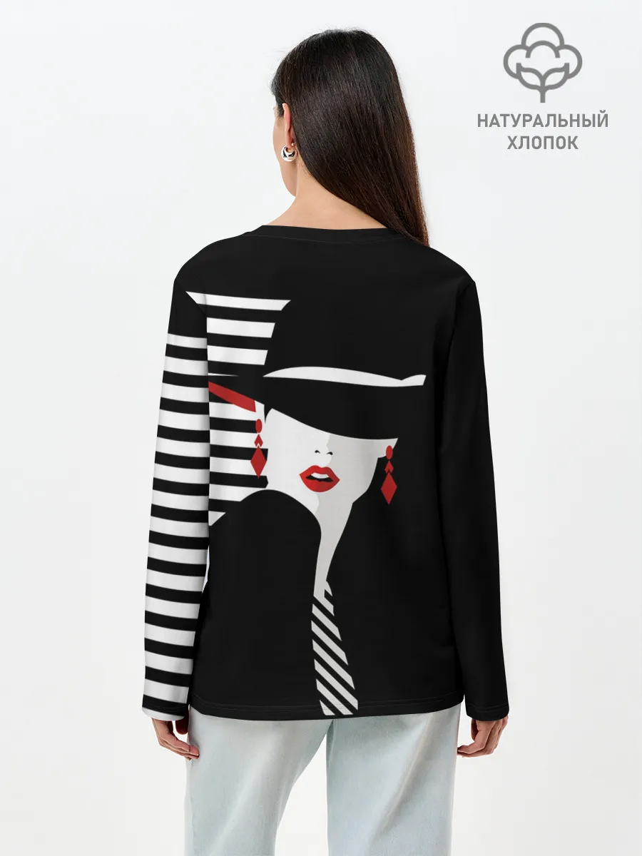 Лонгслив женский. Хлопок / Fashion