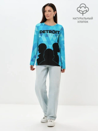 Лонгслив женский. Хлопок / Detroit: Become Human.
