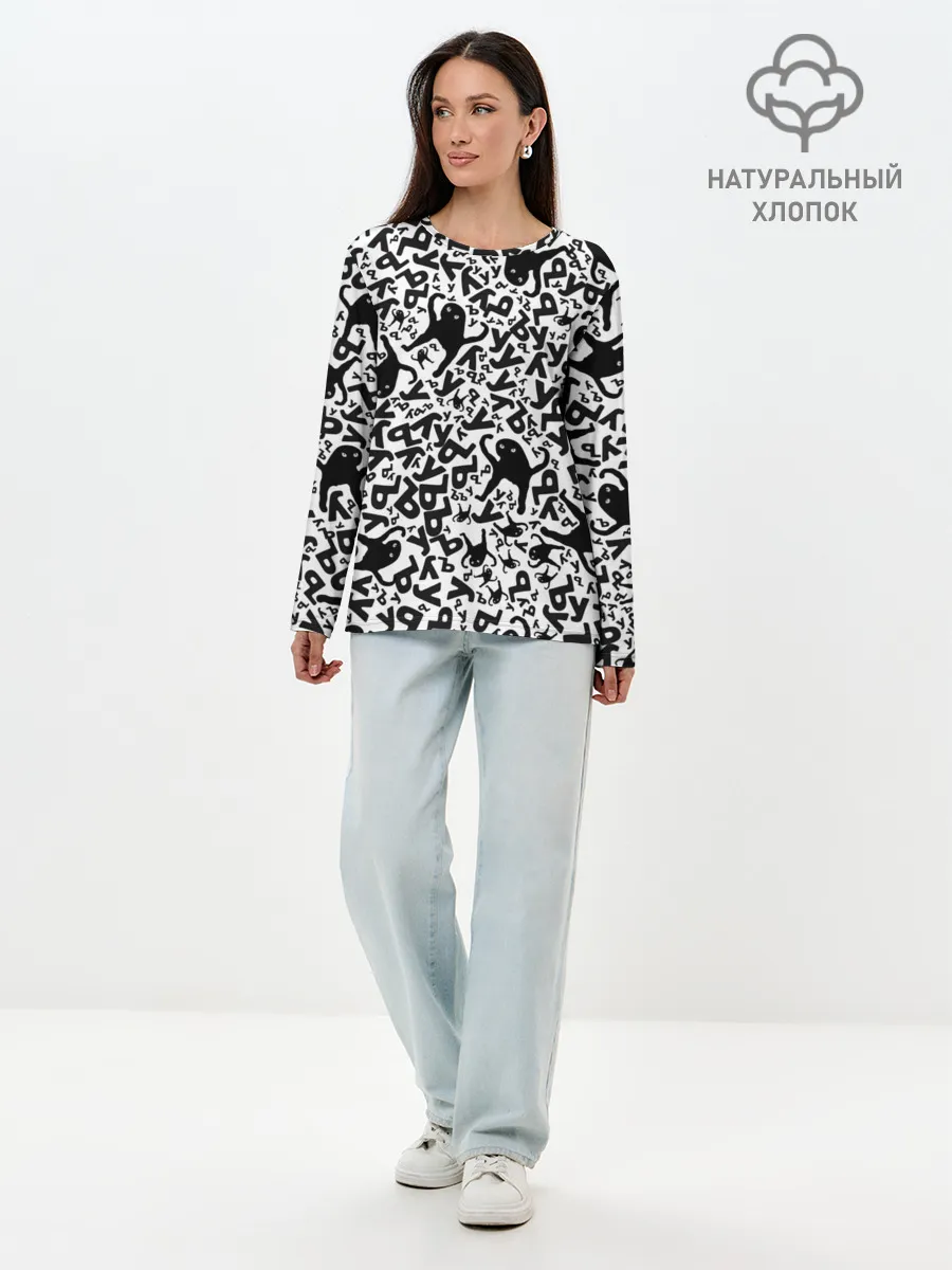 Лонгслив женский. Хлопок / ЪУЪ
