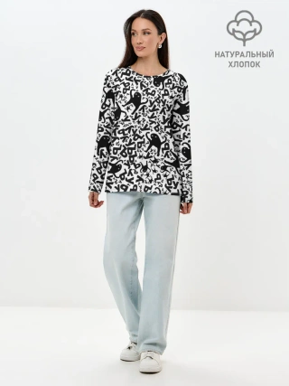 Лонгслив женский. Хлопок / ЪУЪ