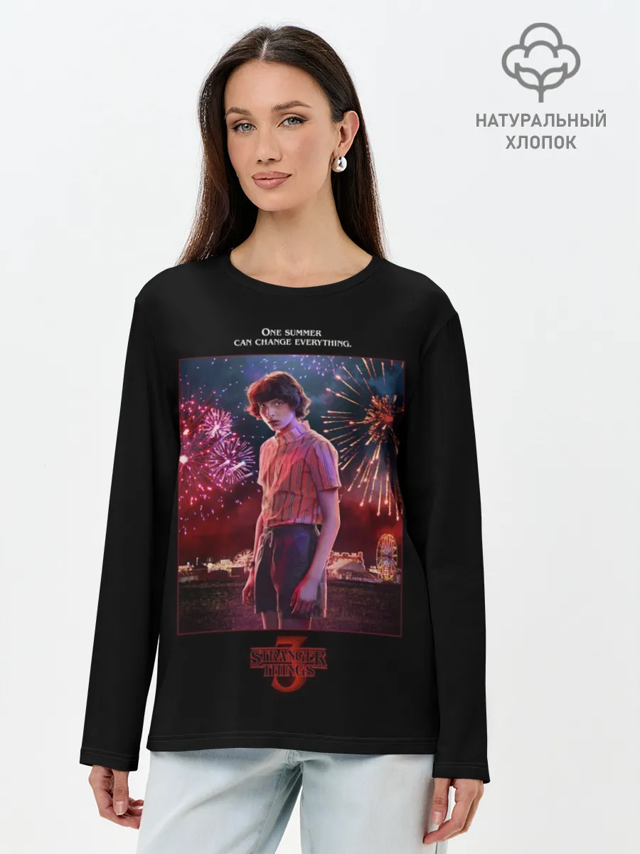 Лонгслив женский. Хлопок / Mike Stranger Things 3