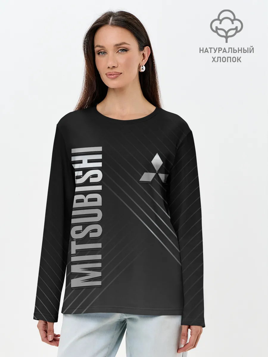 Лонгслив женский. Хлопок / Mitsubishi