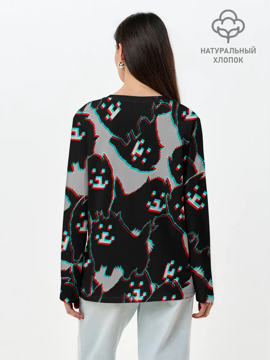 Лонгслив женский. Хлопок / Undertale