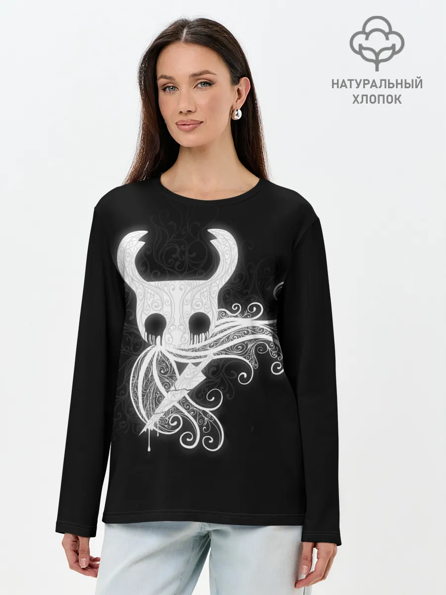 Лонгслив женский. Хлопок / Hollow Knight..