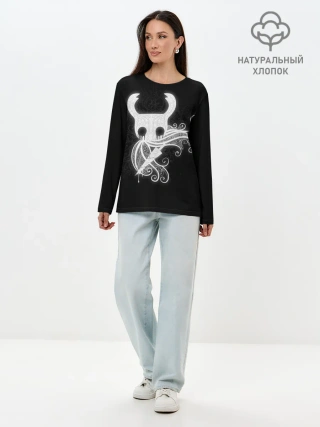 Лонгслив женский. Хлопок / Hollow Knight..