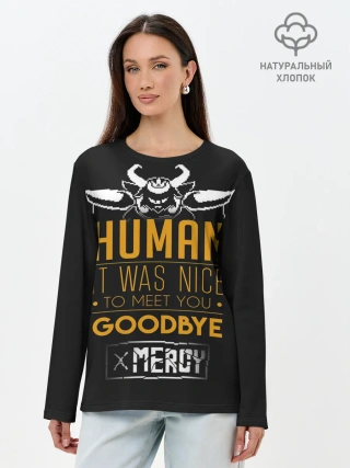 Лонгслив женский. Хлопок / Undertale