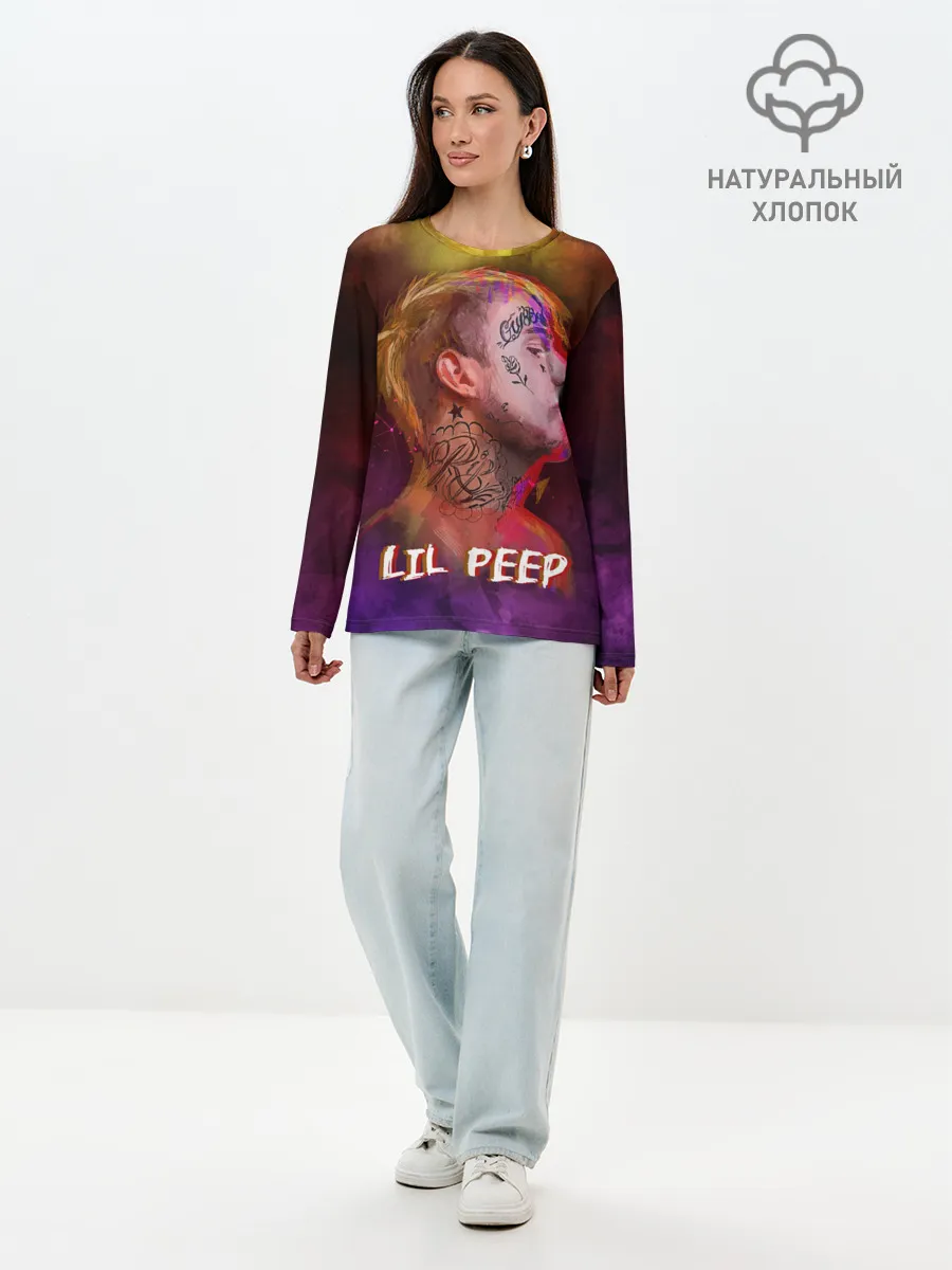 Лонгслив женский. Хлопок / Lil Peep ART