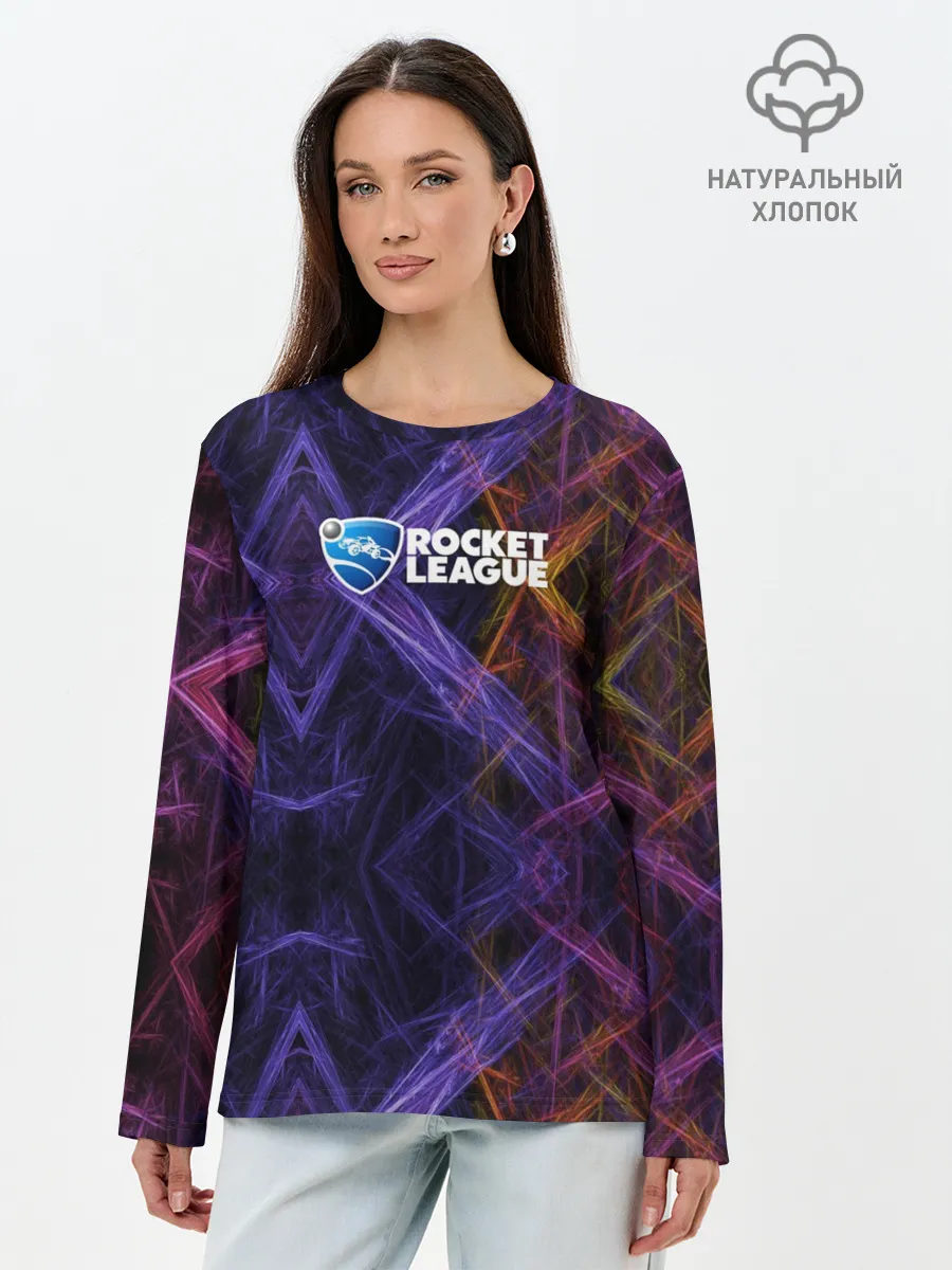 Лонгслив женский. Хлопок / Rocket League