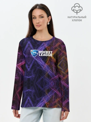 Лонгслив женский. Хлопок / Rocket League