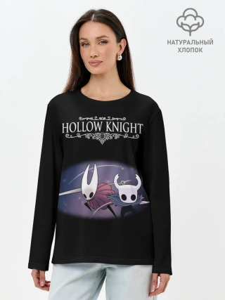 Лонгслив женский. Хлопок / Hollow Knight.