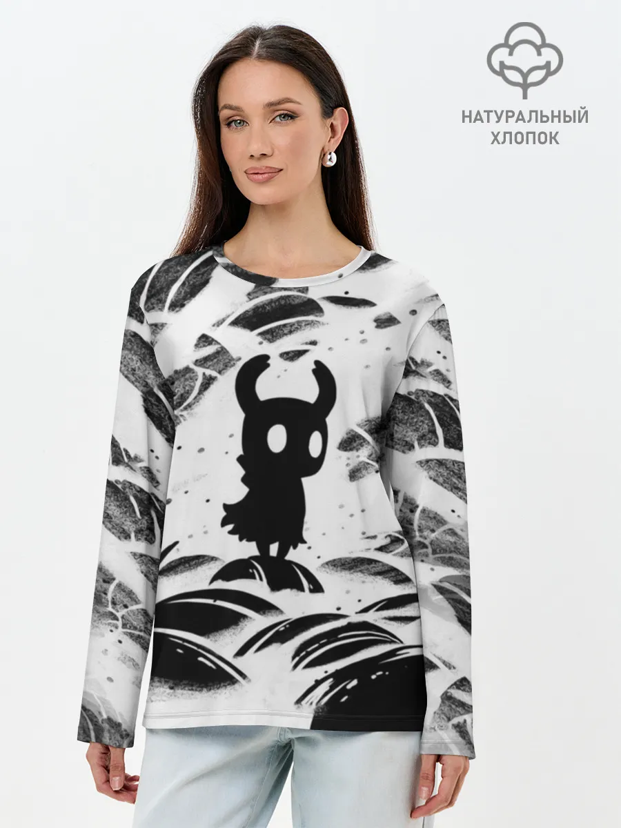Лонгслив женский. Хлопок / Hollow Knight