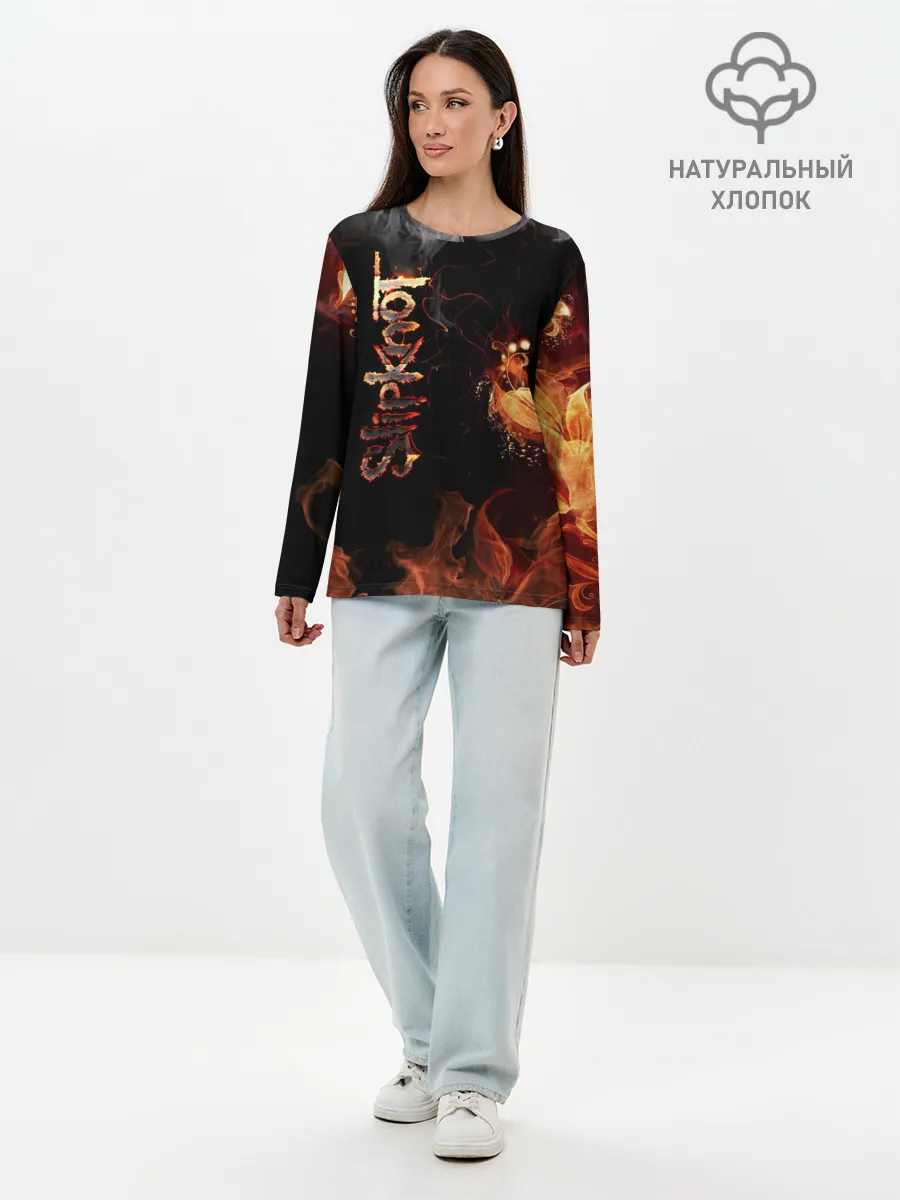 Лонгслив женский. Хлопок / Slipknot