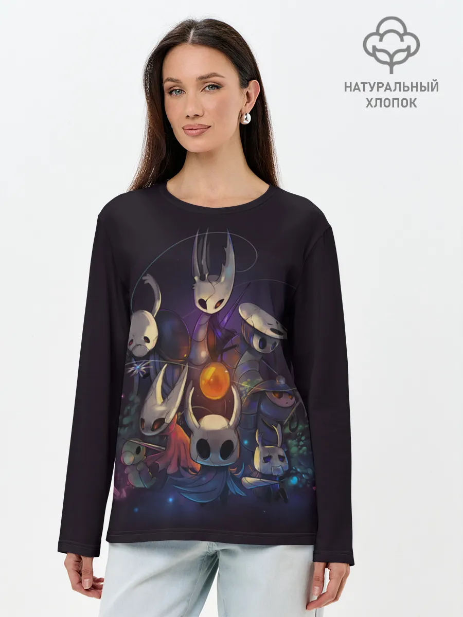 Лонгслив женский. Хлопок / Hollow Knight