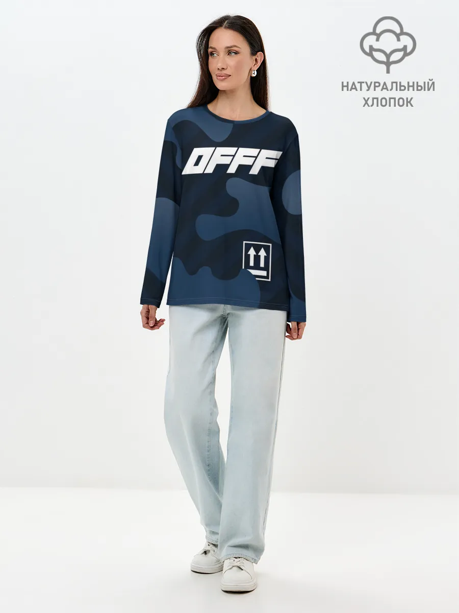 Лонгслив женский. Хлопок / OFFF