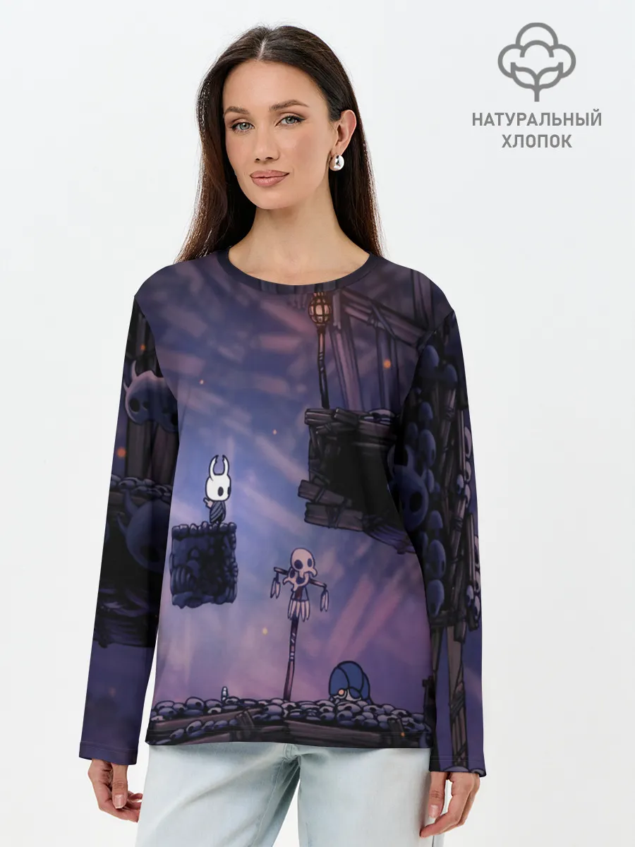 Лонгслив женский. Хлопок / HOLLOW KNIGHT