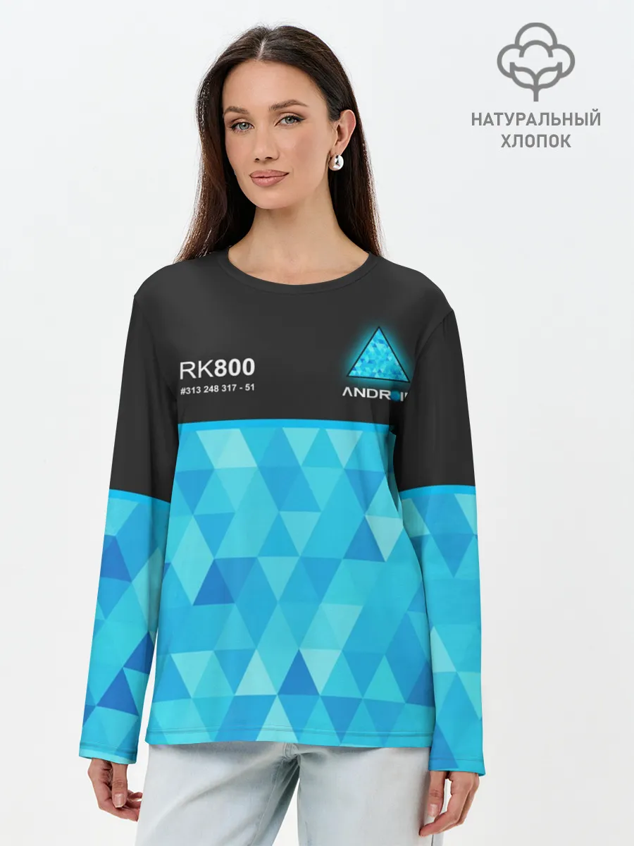 Лонгслив женский. Хлопок / RK800 КОННОР