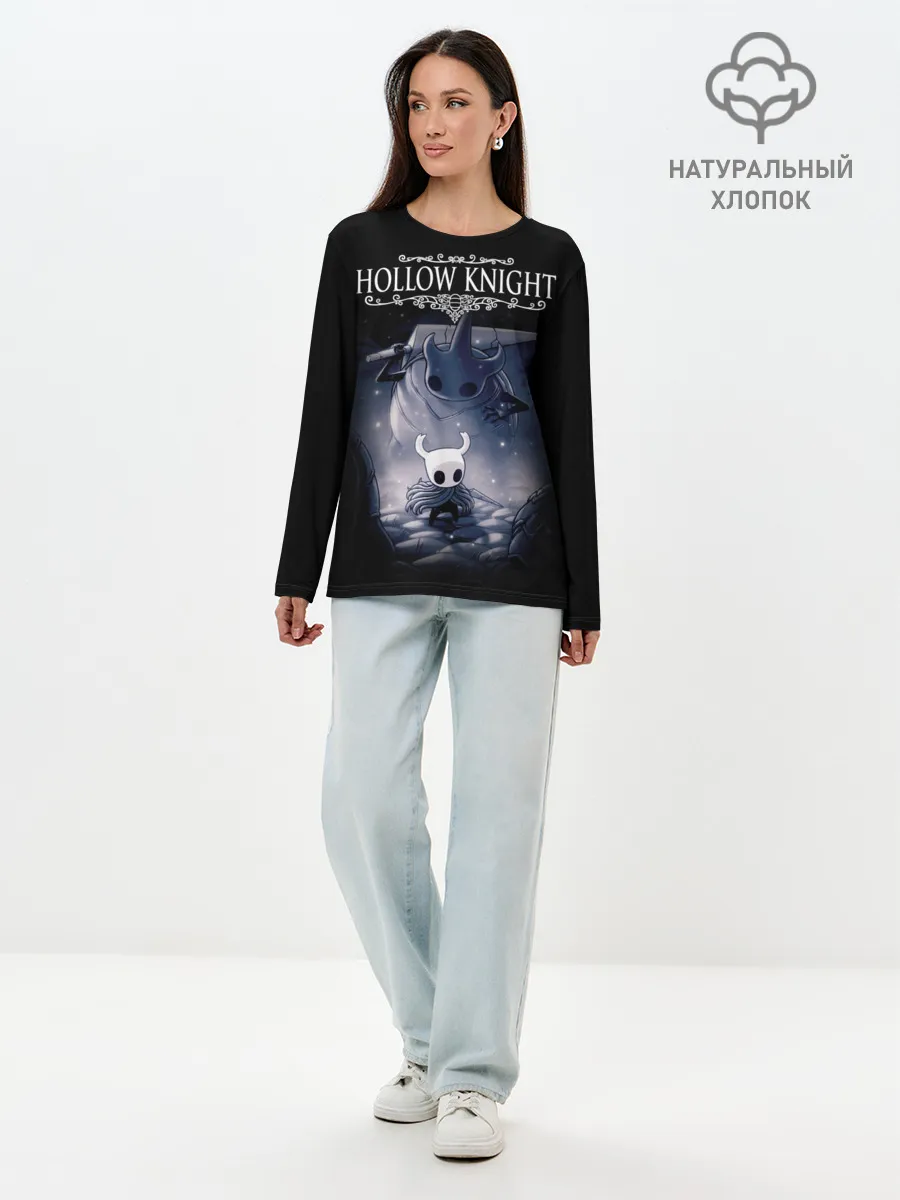 Лонгслив женский. Хлопок / Hollow Knight