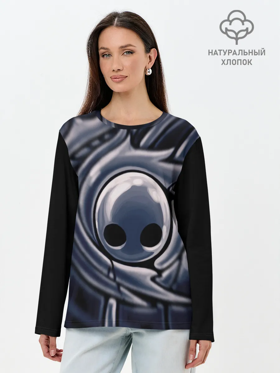Лонгслив женский. Хлопок / Hollow Knight.