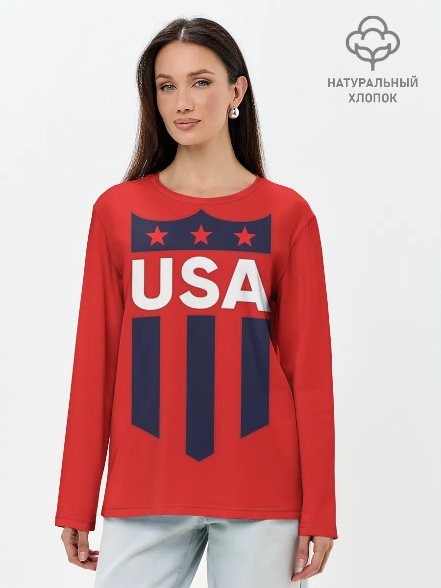 Лонгслив женский. Хлопок / USA