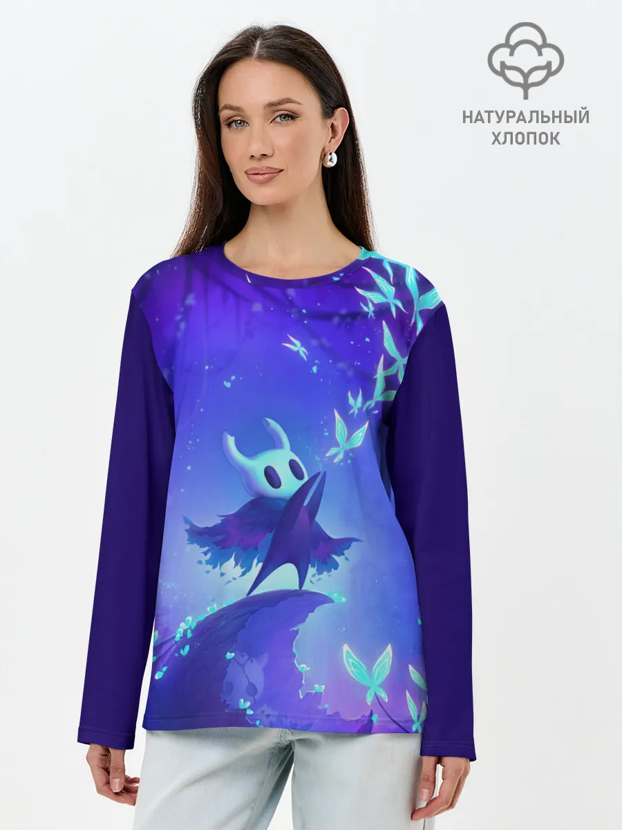Лонгслив женский. Хлопок / Hollow Knight
