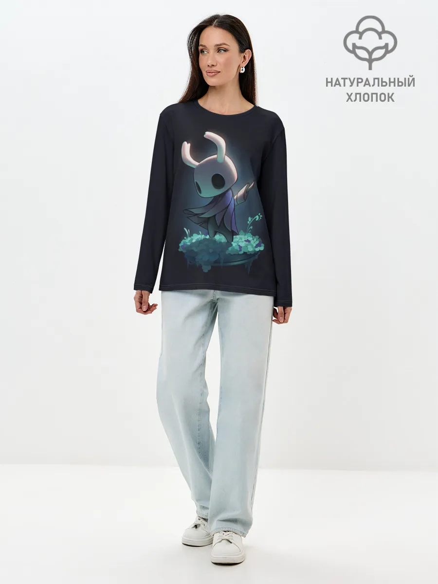 Лонгслив женский. Хлопок / Hollow Knight