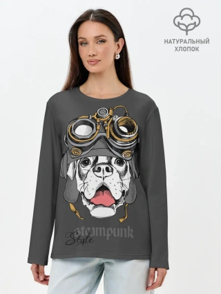 Лонгслив женский. Хлопок / Steampunk Style