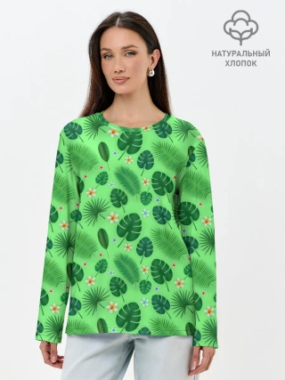 Лонгслив женский. Хлопок / Tropic