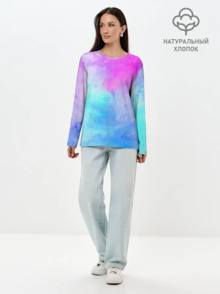Лонгслив женский. Хлопок / Лето