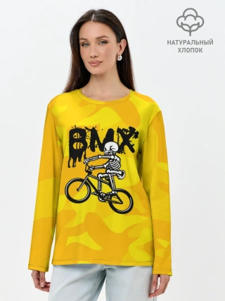 Лонгслив женский. Хлопок / BMX