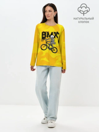 Лонгслив женский. Хлопок / BMX