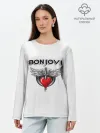 Лонгслив женский. Хлопок / Bon Jovi