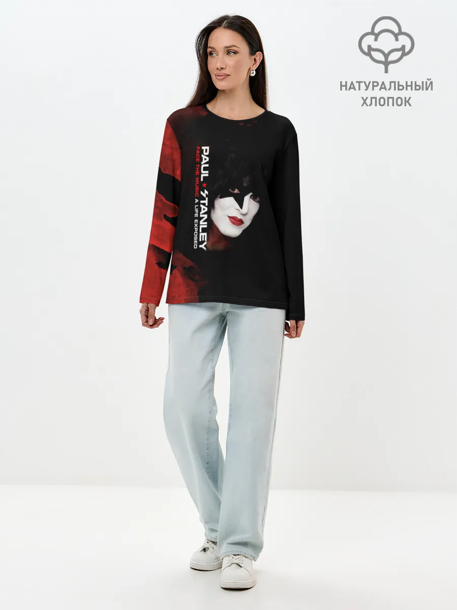 Лонгслив женский. Хлопок / Kiss