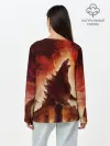 Лонгслив женский. Хлопок / GODZILLA