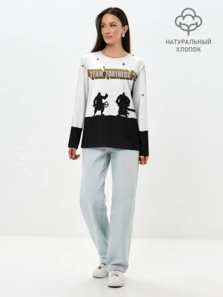 Лонгслив женский. Хлопок / Team Fortress 2