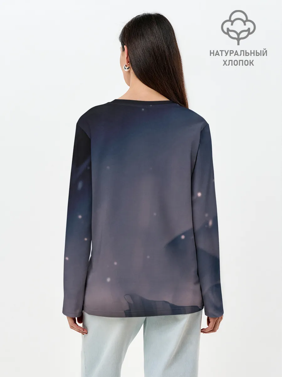 Лонгслив женский. Хлопок / Рыцарь - HOLLOW KNIGHT