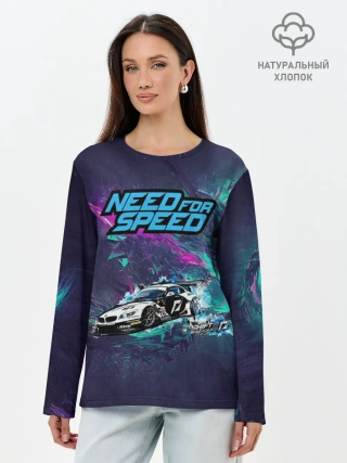 Лонгслив женский. Хлопок / NFS BMW