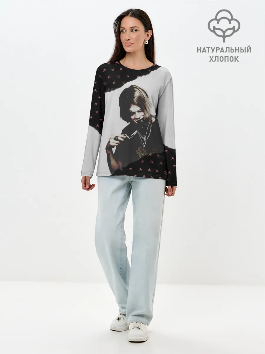 Лонгслив женский. Хлопок / ДЖИЗУС