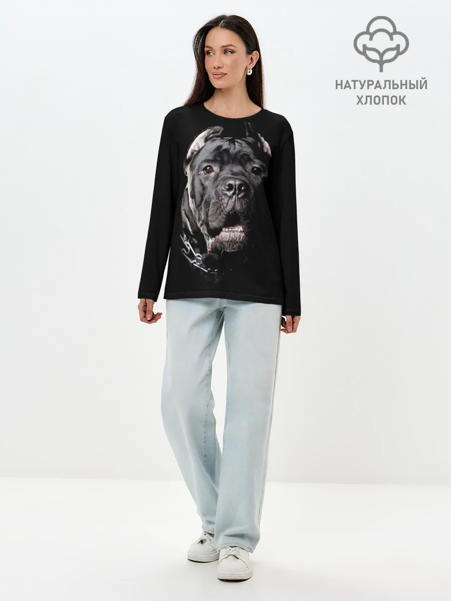 Лонгслив женский. Хлопок / Мастиф
