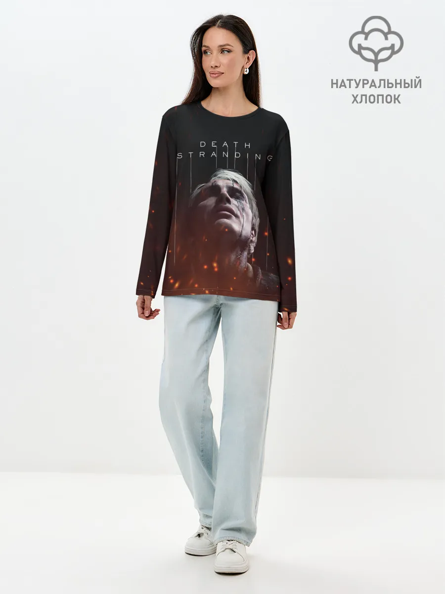 Лонгслив женский. Хлопок / DEATH STRANDING - Cliff
