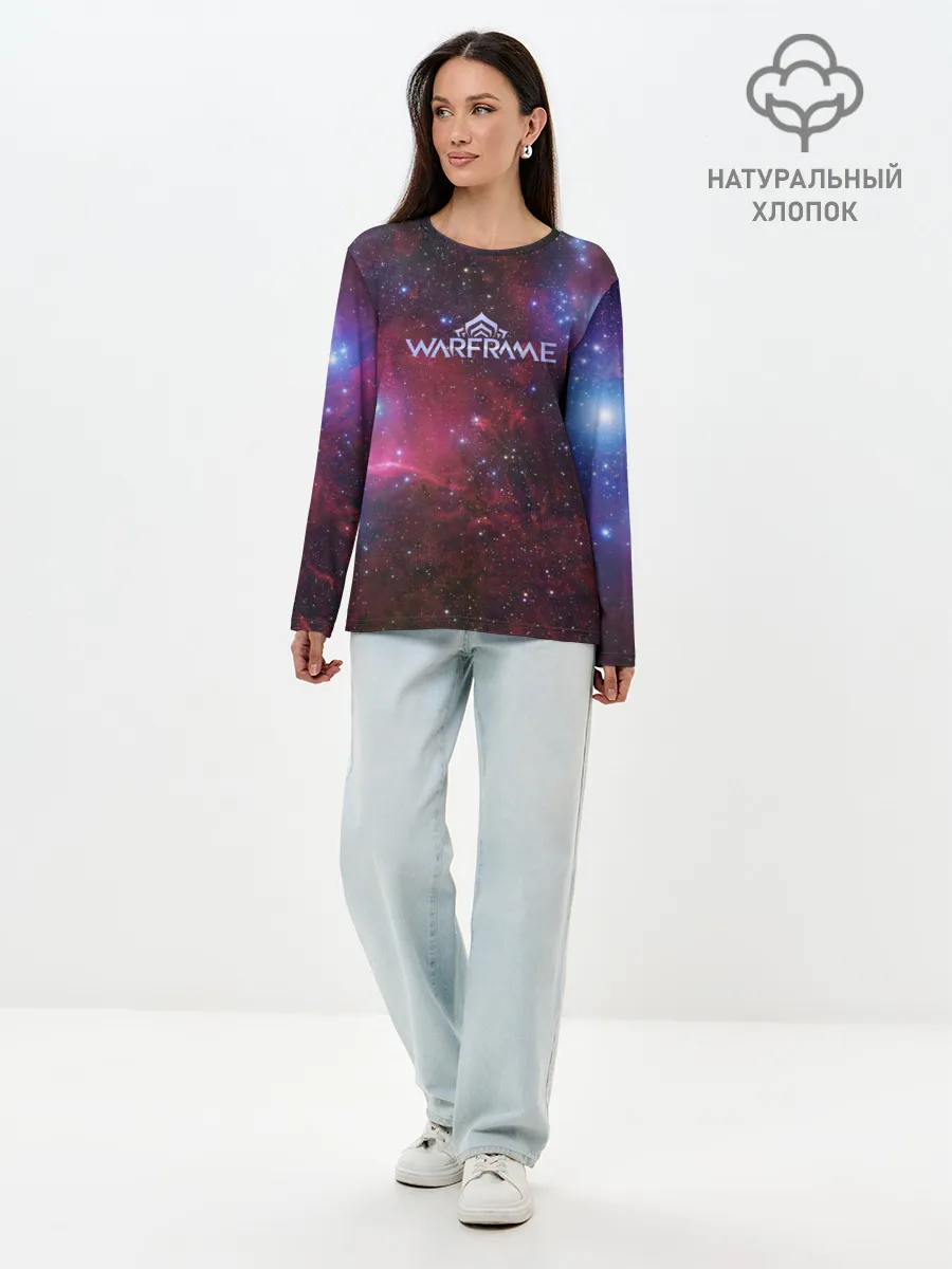Лонгслив женский. Хлопок / Warframe Logo