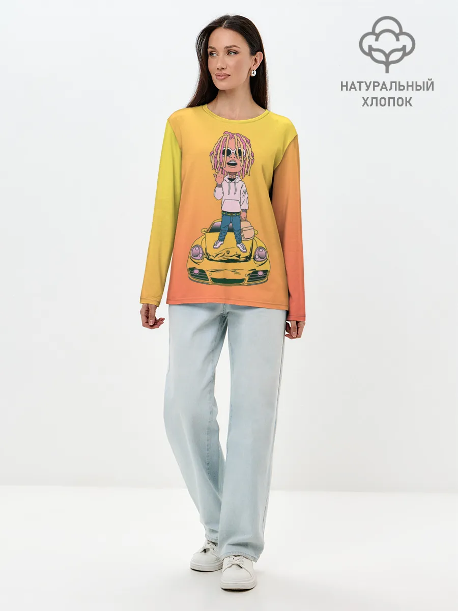 Лонгслив женский. Хлопок / Lil Pump - Flex Like Ouu