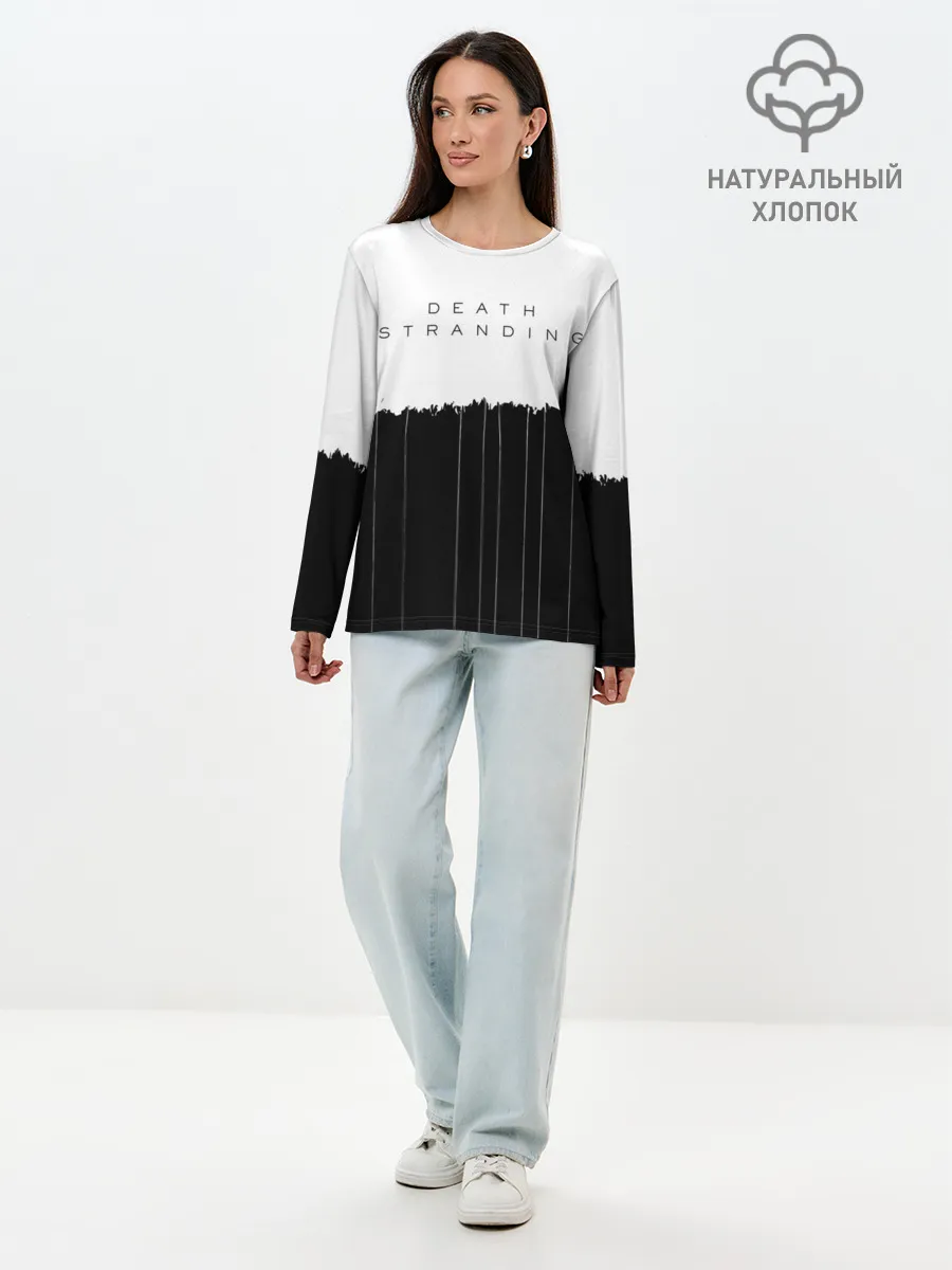 Лонгслив женский. Хлопок / DEATH STRANDING