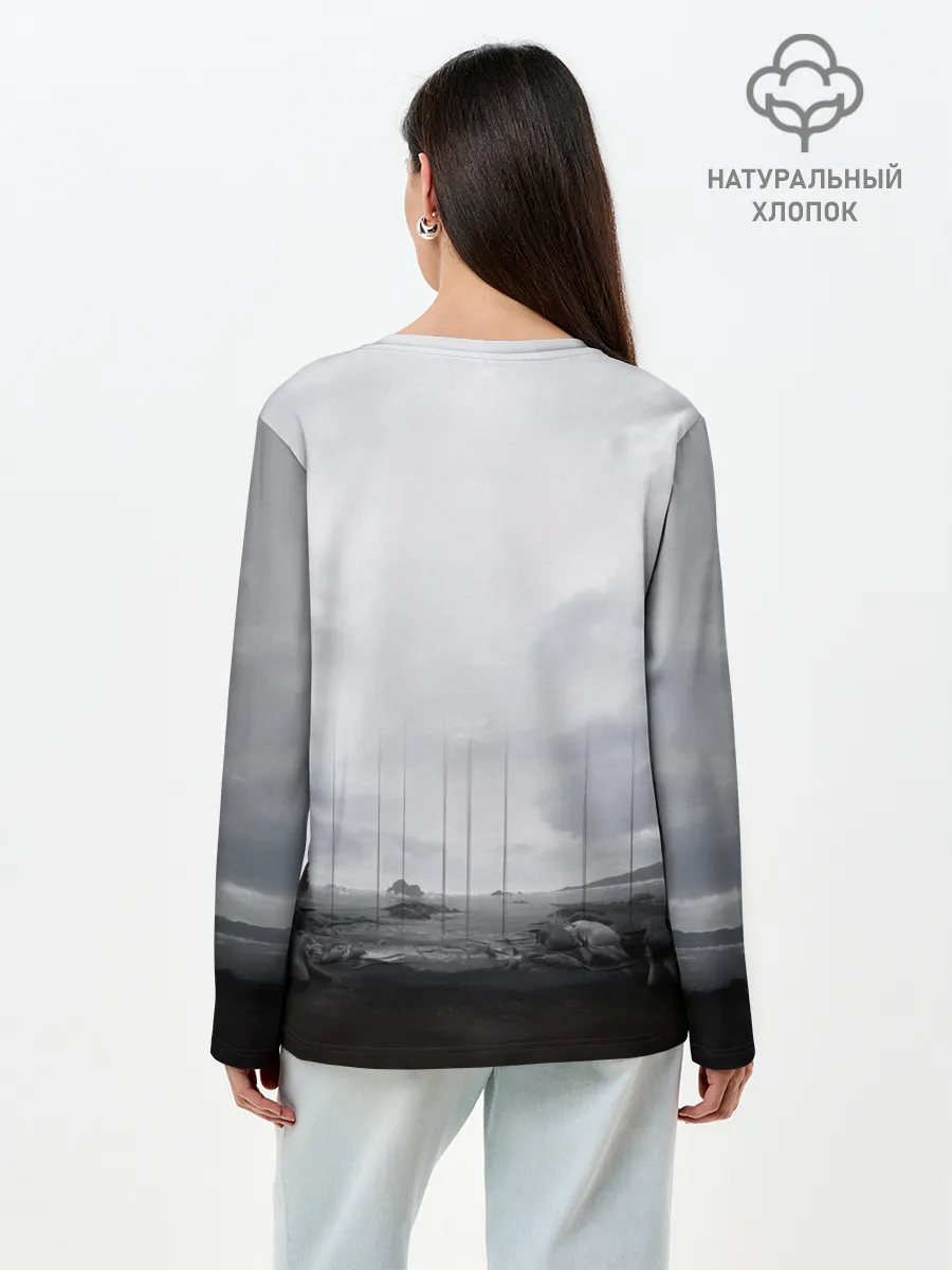 Лонгслив женский. Хлопок / DEATH STRANDING